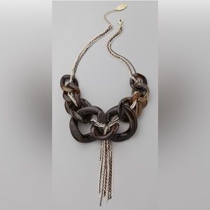 Adia Kibur Resin Link and Chain Necklace